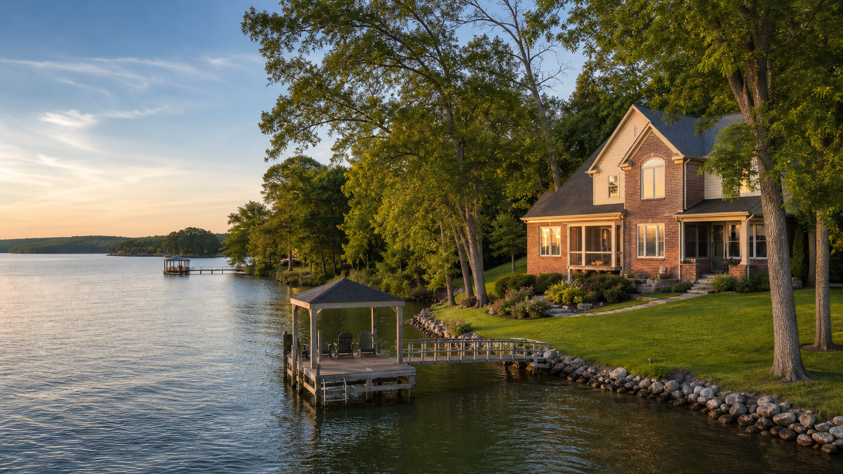 Waterfront home on Old Hickory Lake near Gallatin, Tennessee